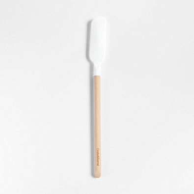 View Crate & Barrel Wood and White Silicone Jar Scraper details