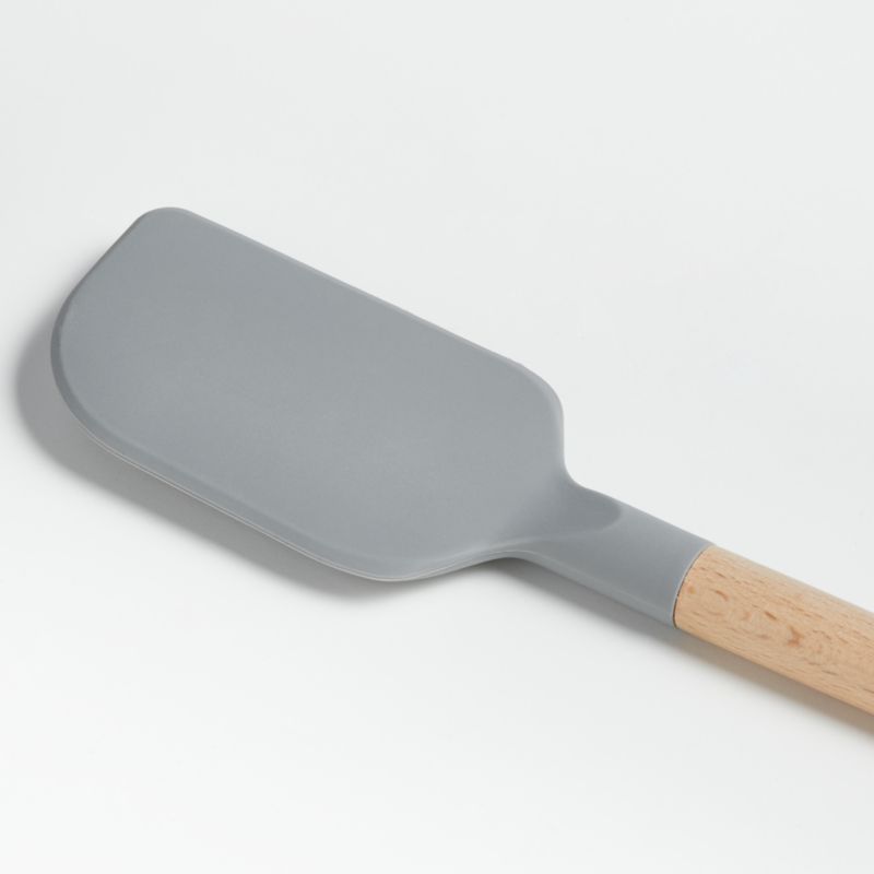 Crate & Barrel Wood and Silicone Spatula