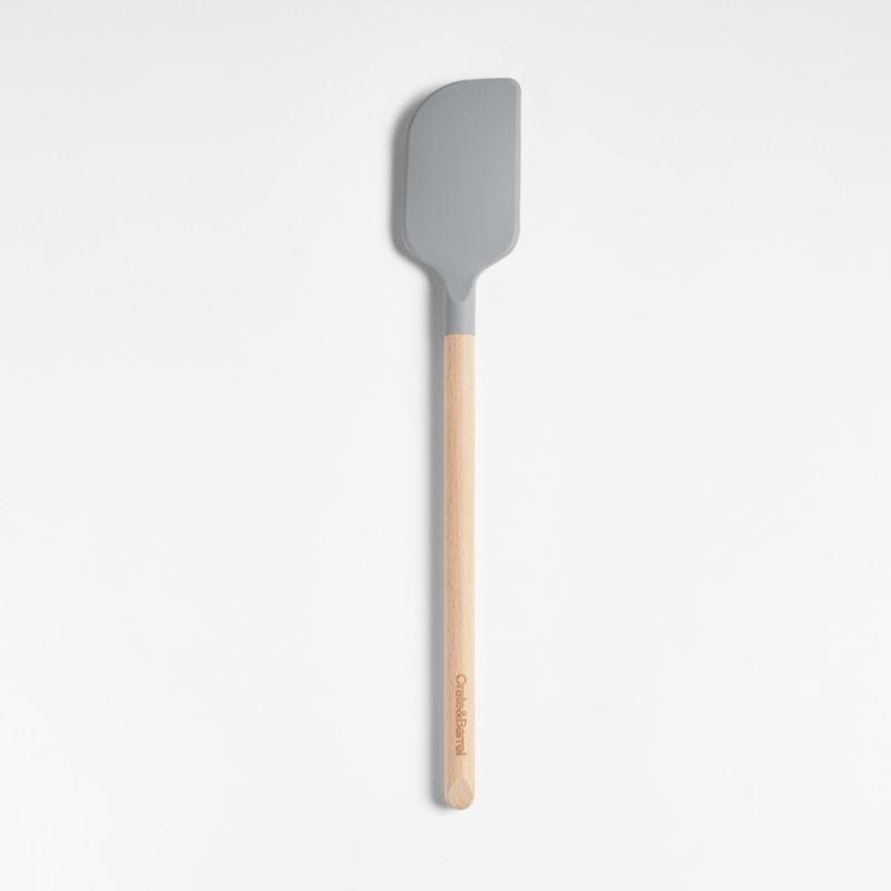 Crate & Barrel Wood and Silicone Spatula