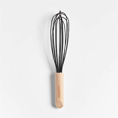 Crate & Barrel Black Silicone and Stainless Steel 8 Whisk + Reviews