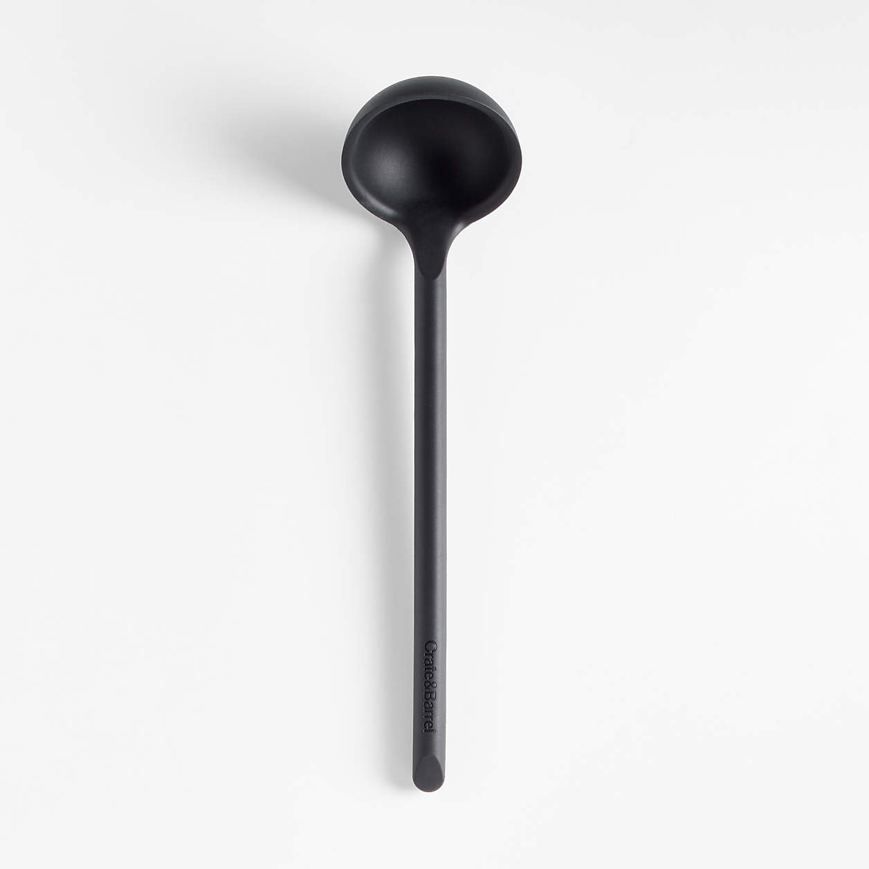 Crate & Barrel Black Silicone Ladle + Reviews | Crate & Barrel