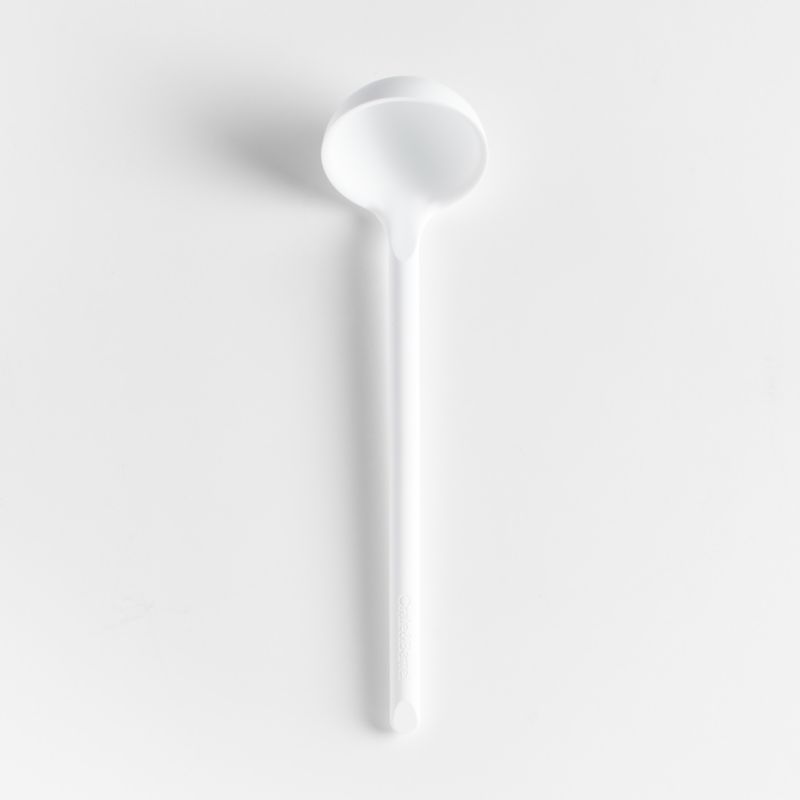 Crate & Barrel White Silicone Utensils