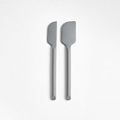 Crate & Barrel Grey Silicone Utensils