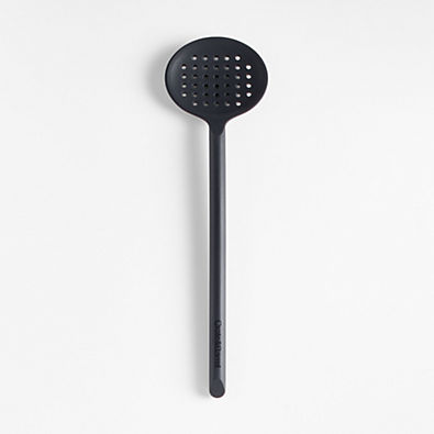 View Crate & Barrel Black Silicone Slotted Spoon details