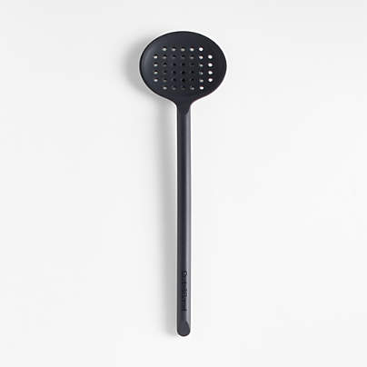 Crate & Barrel Black Silicone and Stainless Steel Mini Spatulas