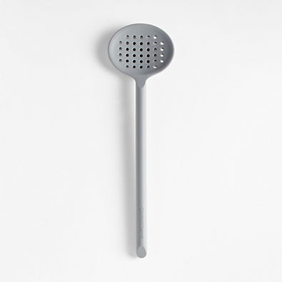View Crate & Barrel Grey Silicone Slotted Spoon details