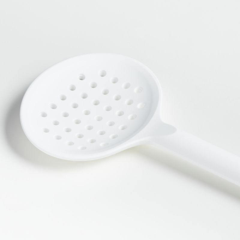 Crate & Barrel Silicone Slotted Spoon