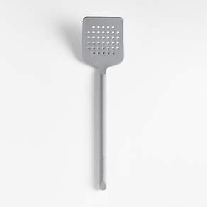 Crate & Barrel Grey Silicone Utensils