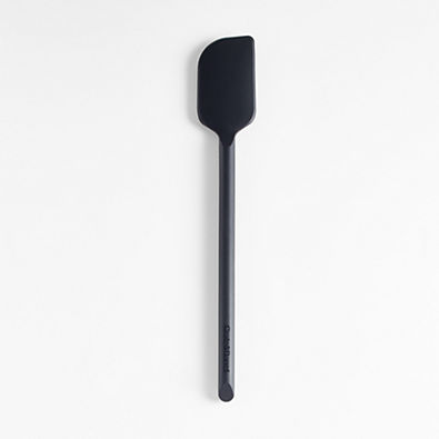 View Crate & Barrel Black Silicone Scraper Spatula details
