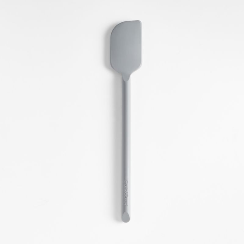 Crate & Barrel Grey Silicone Spatula