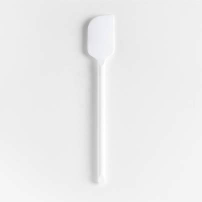 Crate & Barrel White Silicone Spatula