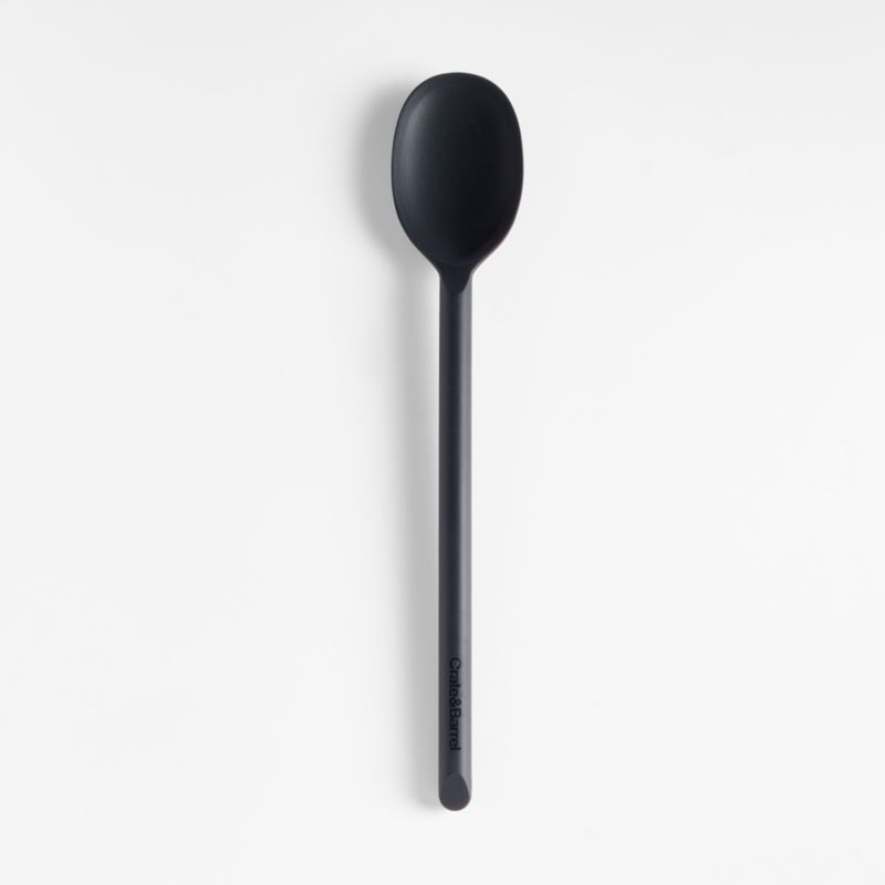 Crate & Barrel Black Silicone Spoon