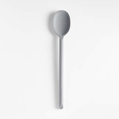 Crate & Barrel Grey Silicone Spoon