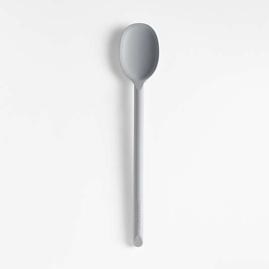 Crate & Barrel Grey Silicone Spoon