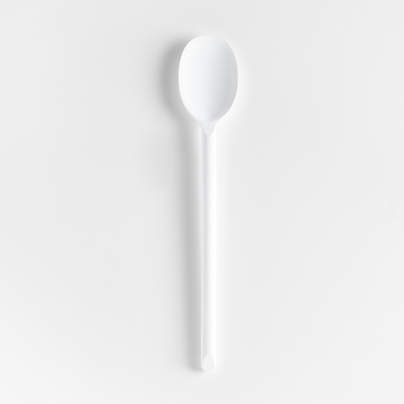 Crate & Barrel White Silicone and Stainless Steel Mini Spatulas