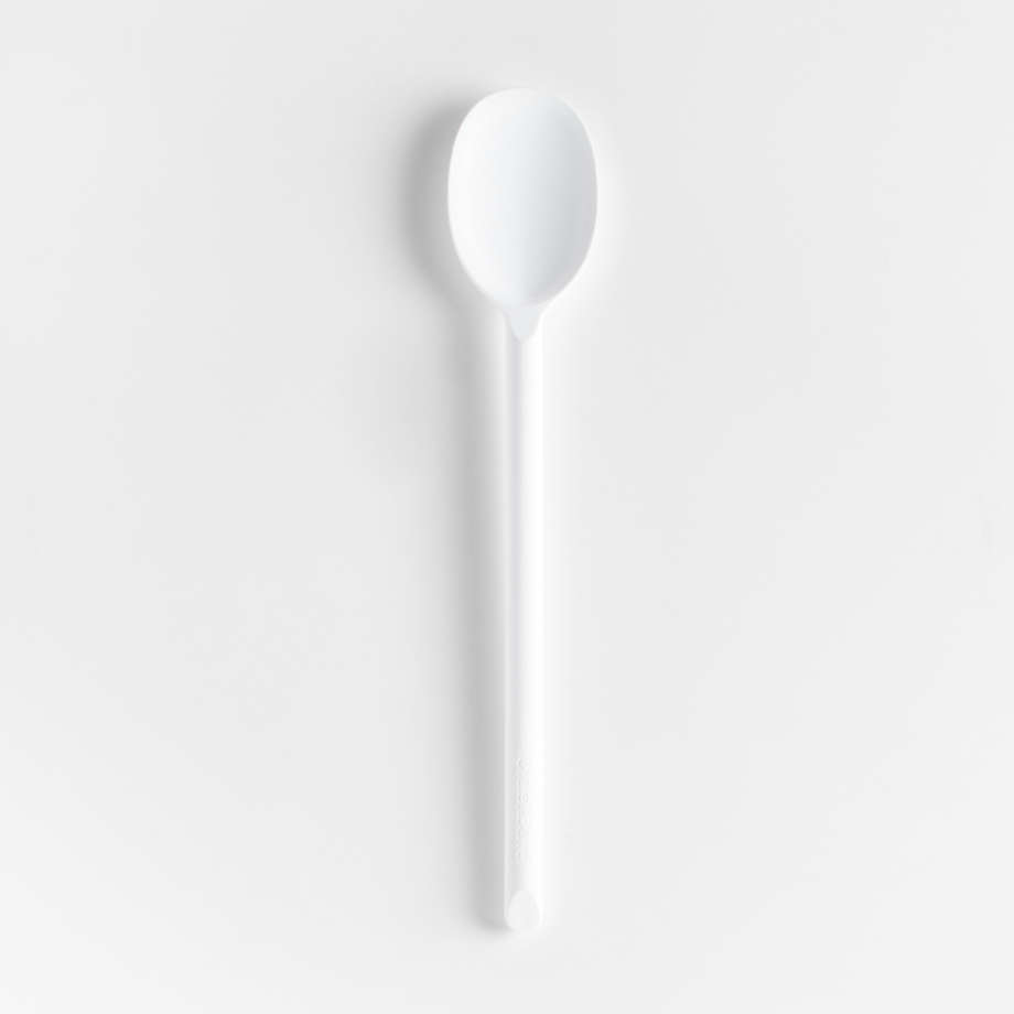 Crate & Barrel White Silicone Spoon | Crate & Barrel Canada