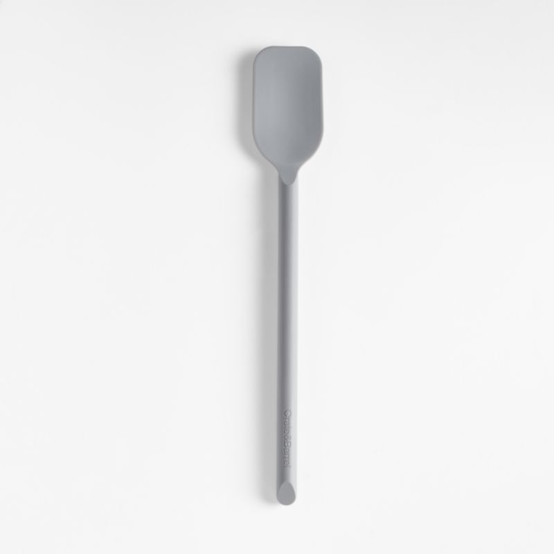 Crate & Barrel Grey Silicone Ladle | Crate & Barrel