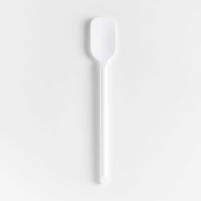 Crate & Barrel White Silicone Spoonula