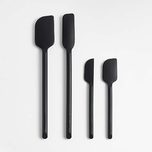 Crate & Barrel Black Silicone Utensils, Set of 4