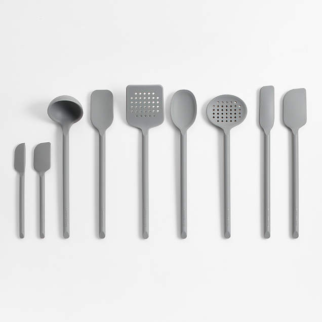 Crate & Barrel Black Silicone Utensils, Set of 9 + Reviews Crate & Barrel