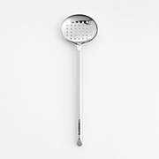 Crate & Barrel Stainless Steel Slotted Spoon