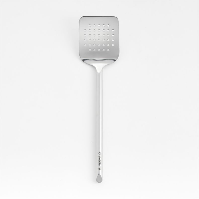 Crate & Barrel Stainless Steel Slotted Turner - image 0 of 2