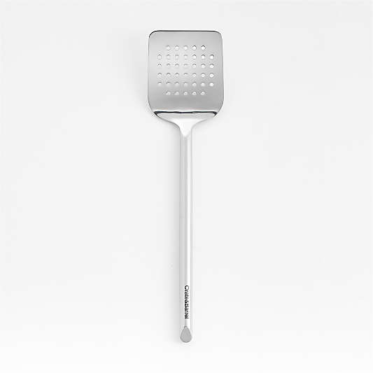 Crate & Barrel Stainless Steel Slotted Turner