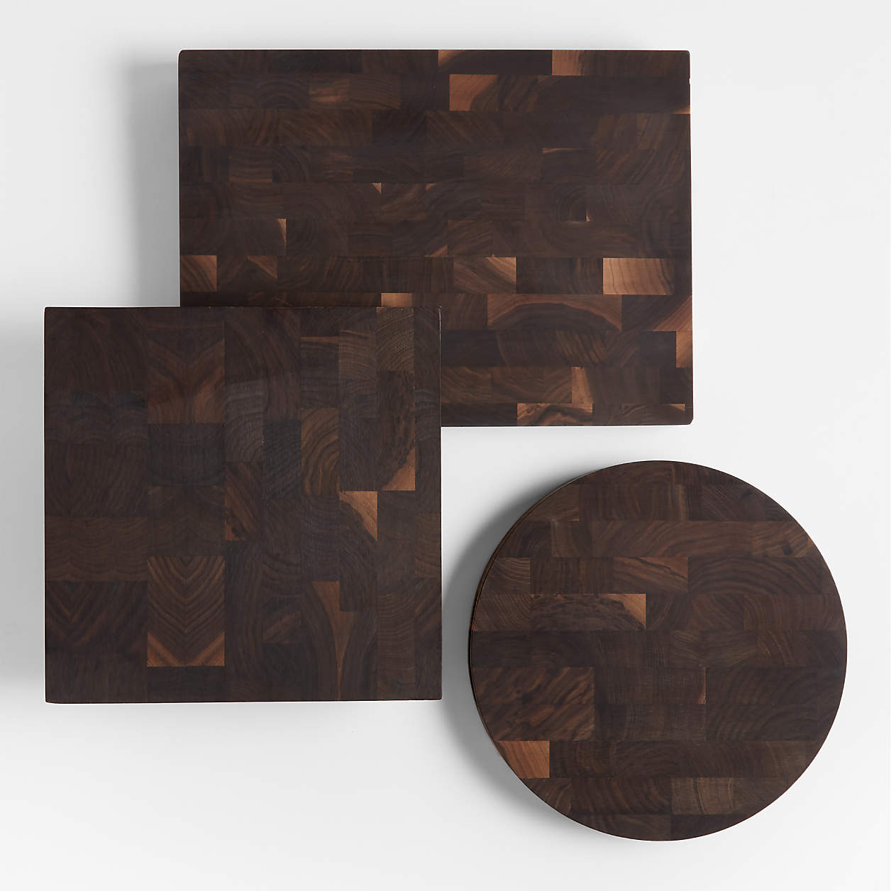 Crate & Barrel Walnut EndGrain Cutting Board Crate & Barrel