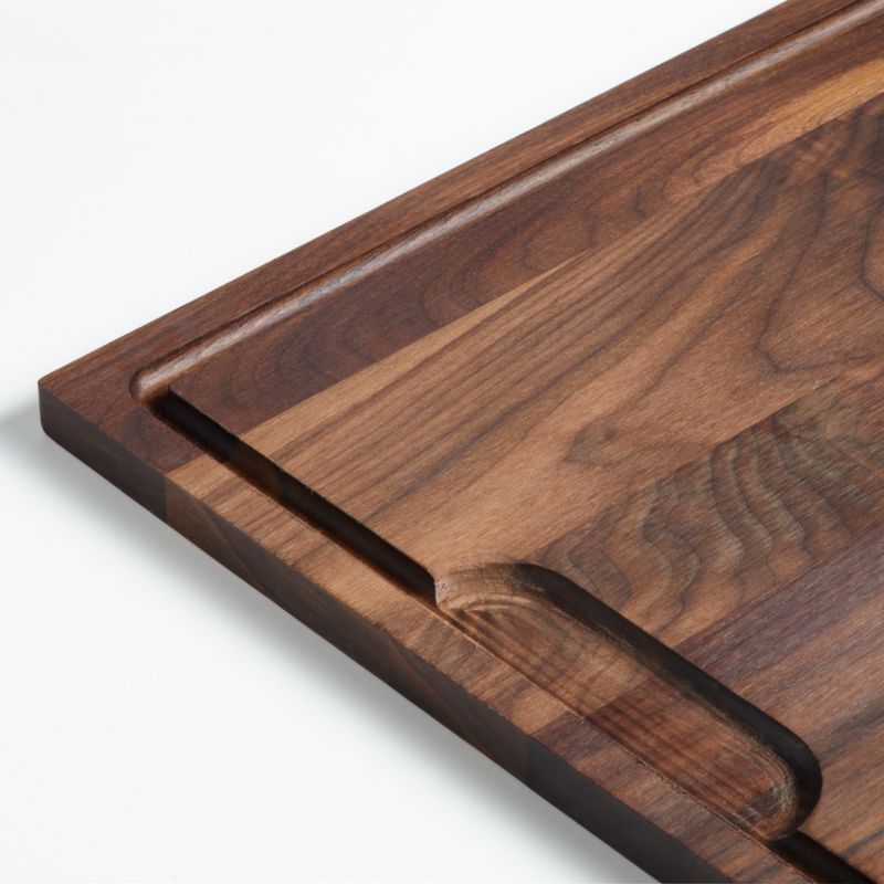 Crate & Barrel Reversible Walnut Wood Cutting Board 24"x18"x0.75" - image 1 of 11