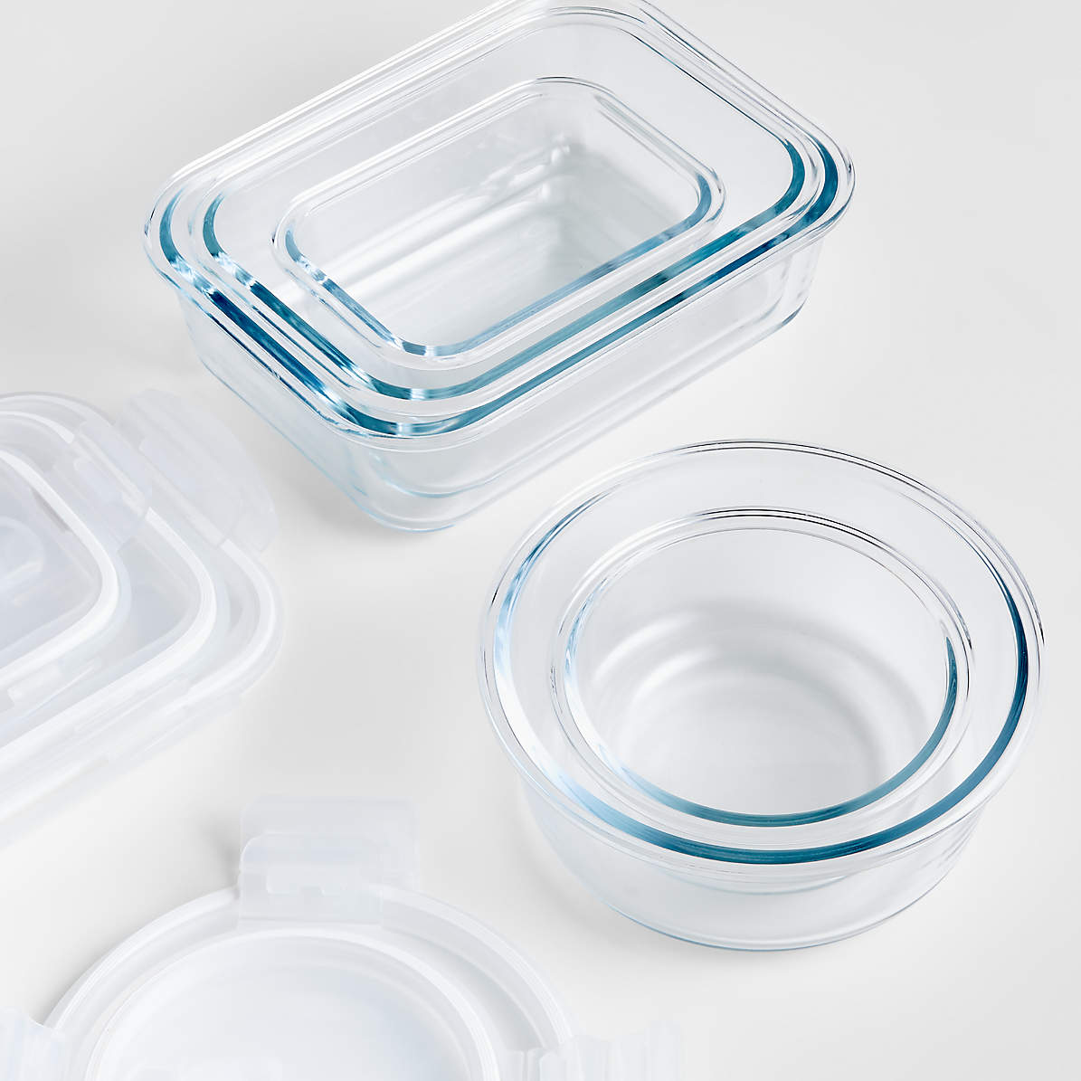 10-Piece Superior Glass Food Storage Containers Set