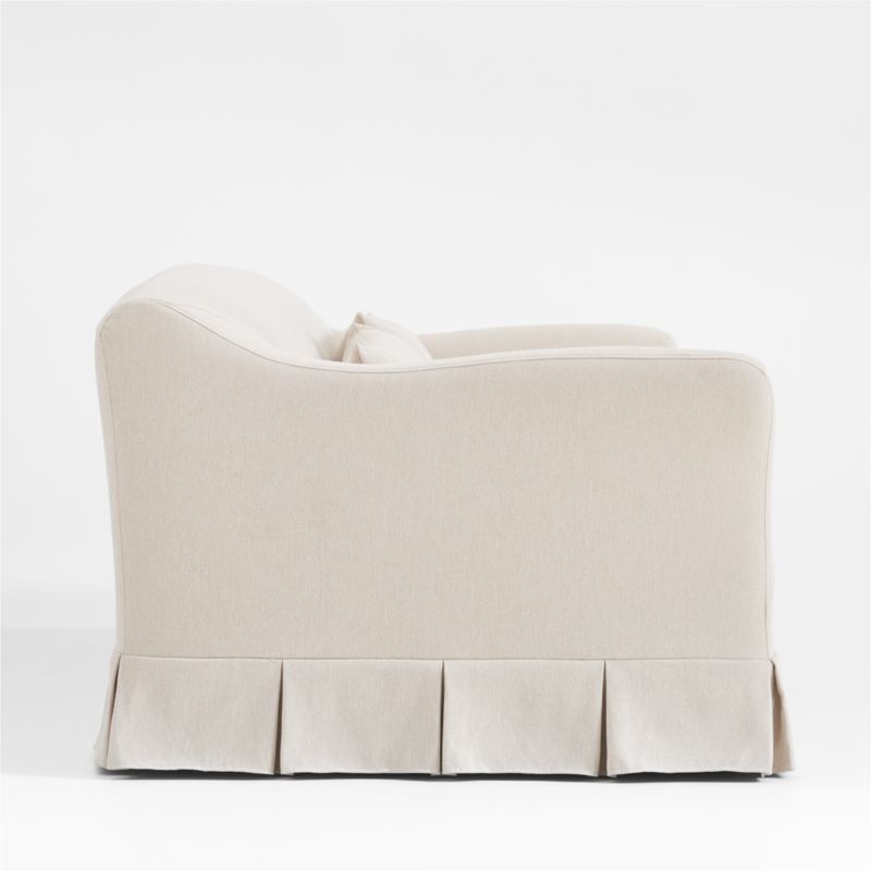 Crawford 90" Slipcovered Sofa with Box-Pleated Skirt by Jake Arnold - image 6 of 10