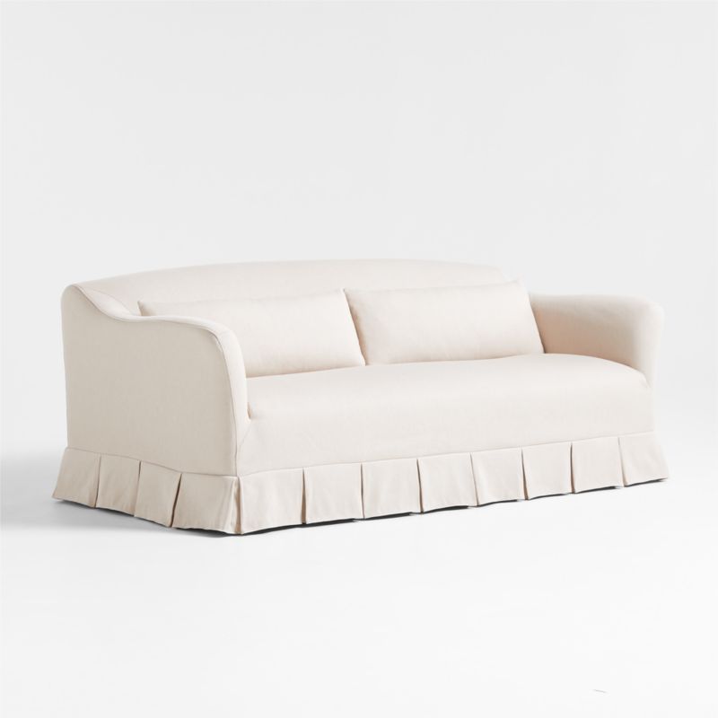 Crawford Apartment Slipcovered Sofa with Box-Pleated Skirt by Jake Arnold - image 3 of 8