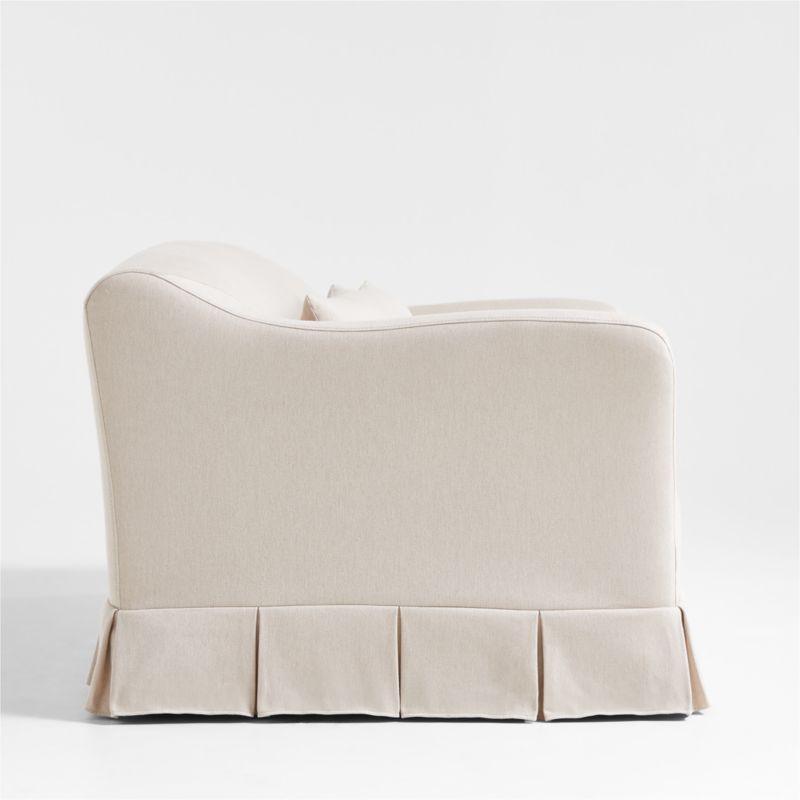 Crawford Apartment Slipcovered Sofa with Box-Pleated Skirt by Jake Arnold - image 5 of 8