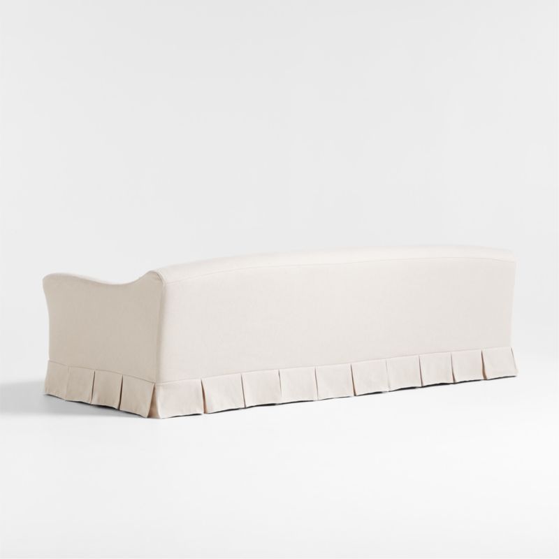 Crawford Grande Slipcovered Sofa with Box-Pleated Skirt by Jake Arnold - image 3 of 9