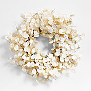 Faux Cream Lunaria Wreath
