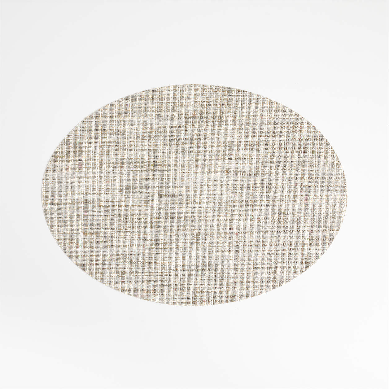 Chilewich Oval Crepe Neutral Vinyl Placemat + Reviews Crate & Barrel