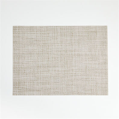 View Chilewich ® Rectangular Crepe Neutral Easy-Clean Vinyl Placemat details