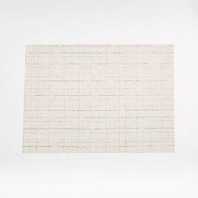 View Chilewich ® Crepe Stitch Shell Easy-Clean Vinyl Placemat details