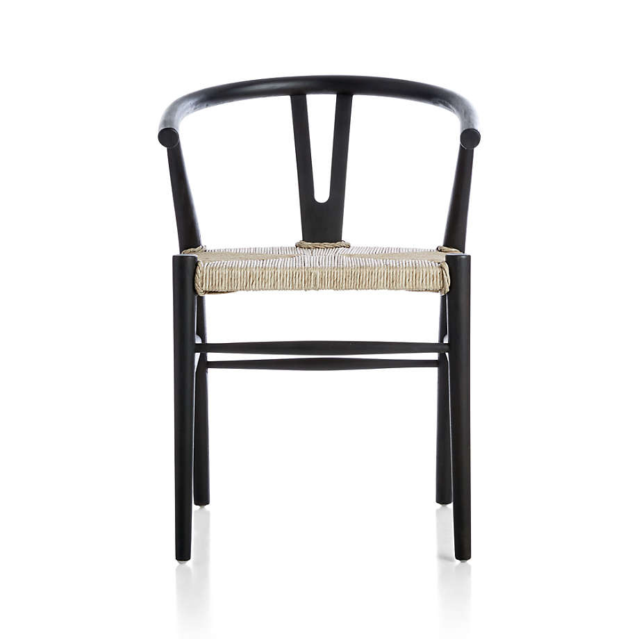 Wishbone chair with online upholstered seat