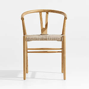 Crate and barrel wicker dining chairs hot sale