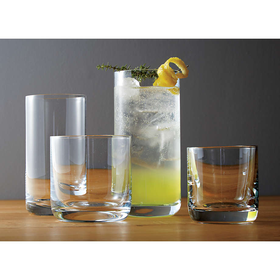 Set of 6 Small 6 oz Clear Drinking Glasses Juice Water Tumbler Dessert - IN  BOX