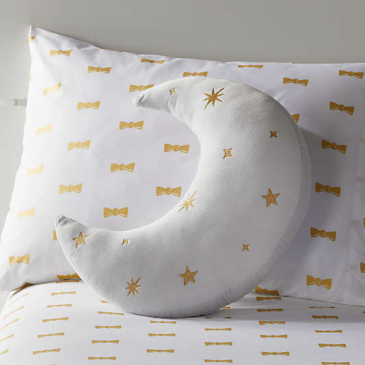 Crescent Moon Throw Pillow