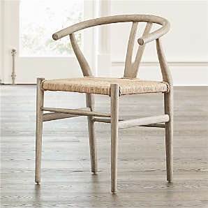 blue wicker dining chairs