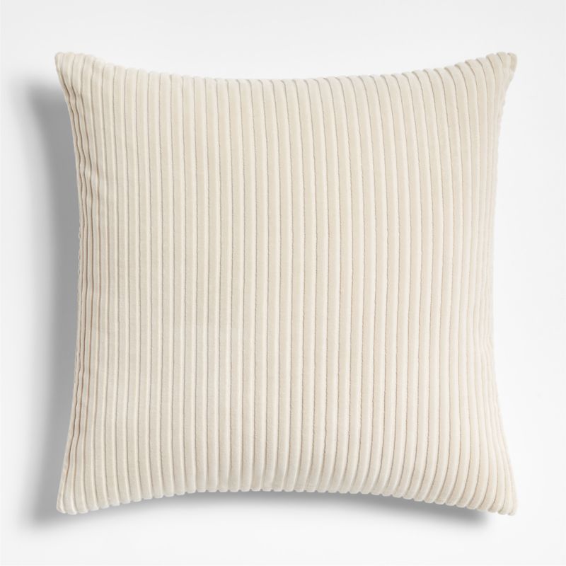 Creste 22"x22" Ivory Throw Pillow with Feather Insert by Athena Calderone