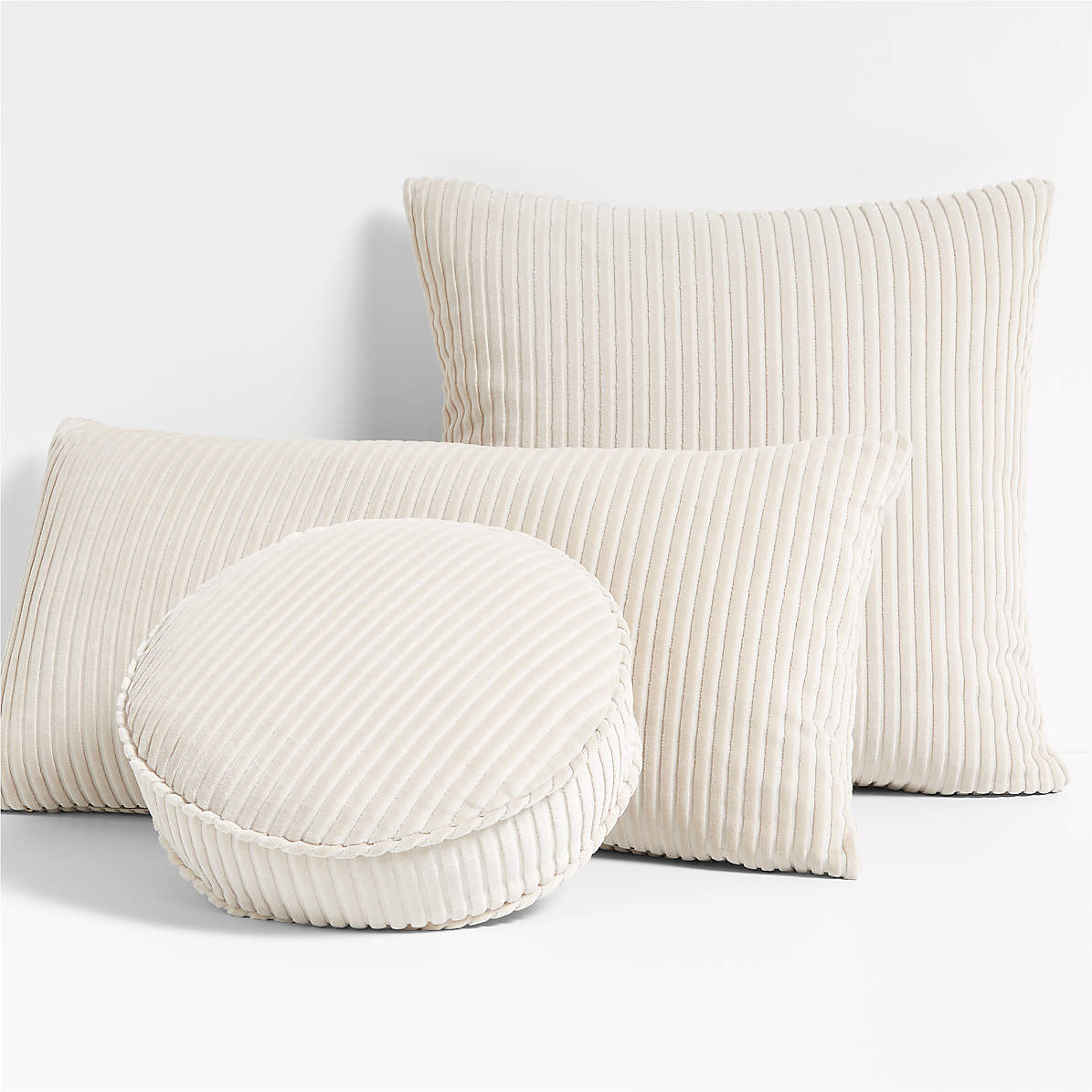 Corduroy throw discount pillow
