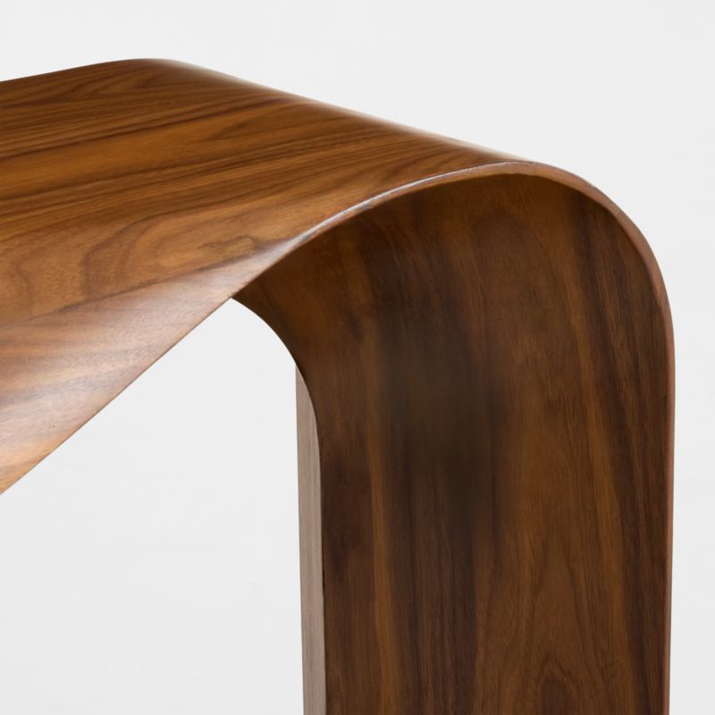Crofton Natural Walnut Wood 60" Console Table - image 6 of 7