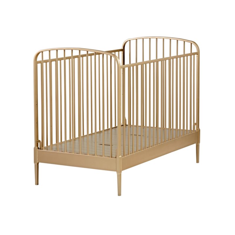 Larkin Gold Metal Baby Crib - image 12 of 17