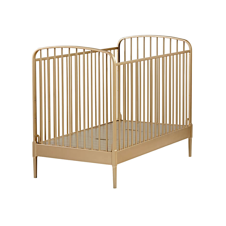 Gold metal baby crib sale