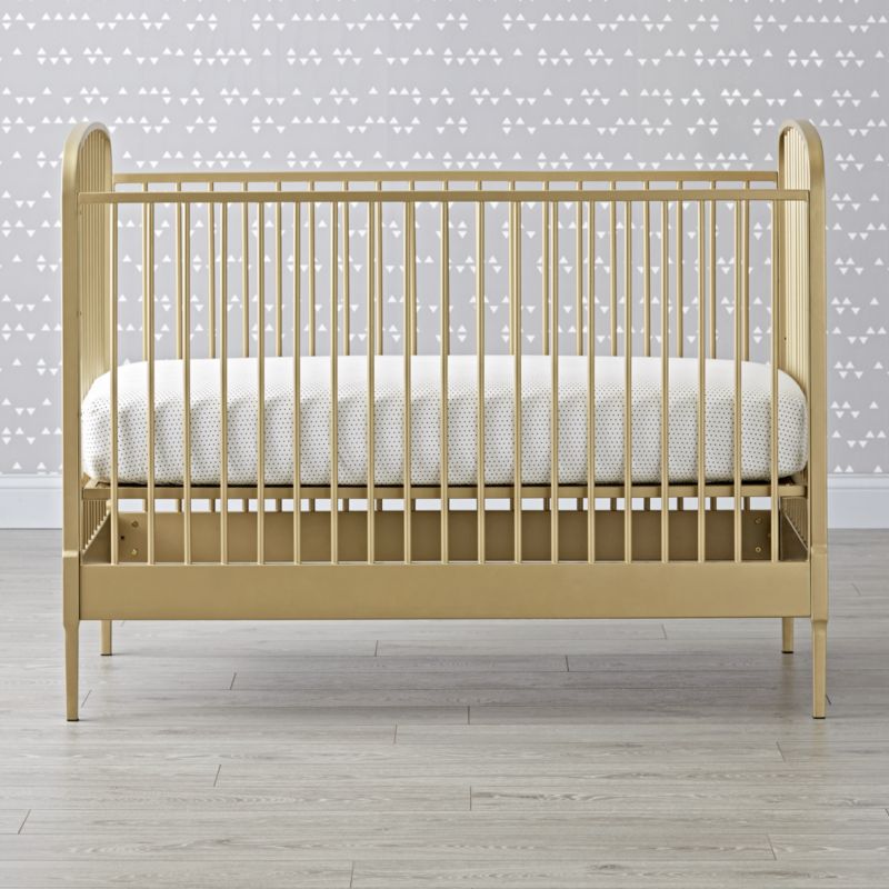 Larkin Gold Metal Baby Crib - image 10 of 17