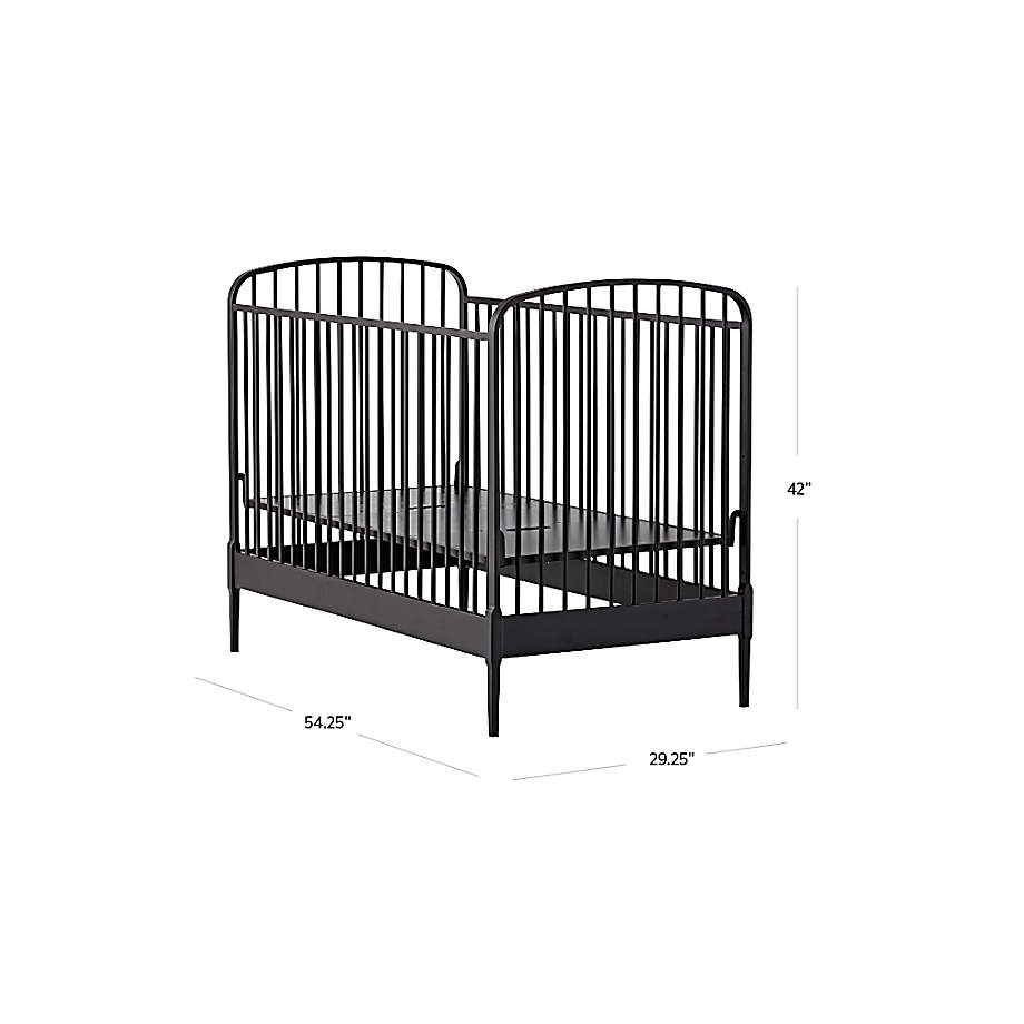 Larkin black metal best sale crib